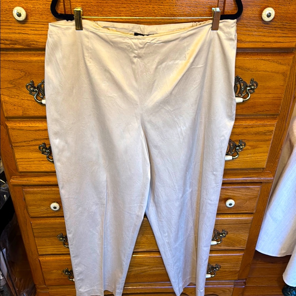 JONES NEW YORK (Vintage) Khaki Side Zip Dress Trousers 16W